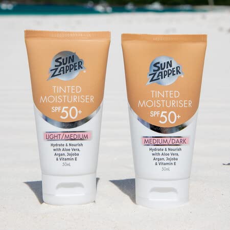 Sun Zapper BB Cream SPF 50+ – Medium/Dark Tint, Tinted Sunscreen & Moisturizer (50mL) – Made in Australia