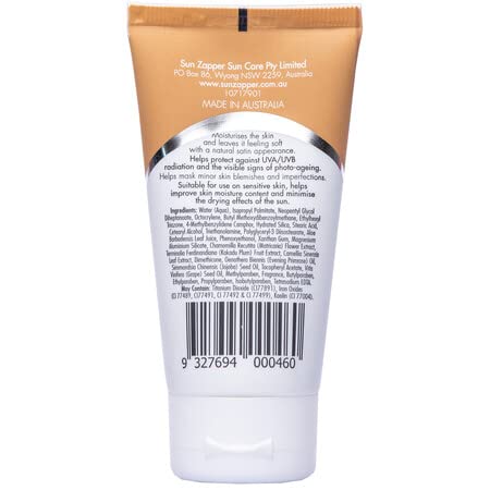 Sun Zapper BB Cream SPF 50+ – Medium/Dark Tint, Tinted Sunscreen & Moisturizer (50mL) – Made in Australia