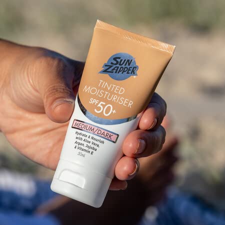 Sun Zapper BB Cream SPF 50+ – Medium/Dark Tint, Tinted Sunscreen & Moisturizer (50mL) – Made in Australia