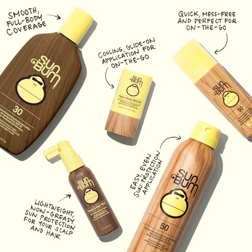 Sun Bum Original SPF 30 & 50 Sunscreen Spray – Vegan, Hawaii 104 Act Compliant, Broad Spectrum with Vitamin E (2-Pack)
