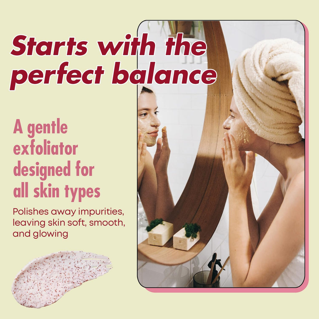 Sunday Essence Face Scrub with Collagen & Peptides – Gentle Exfoliation, Hydration & Wrinkle Care