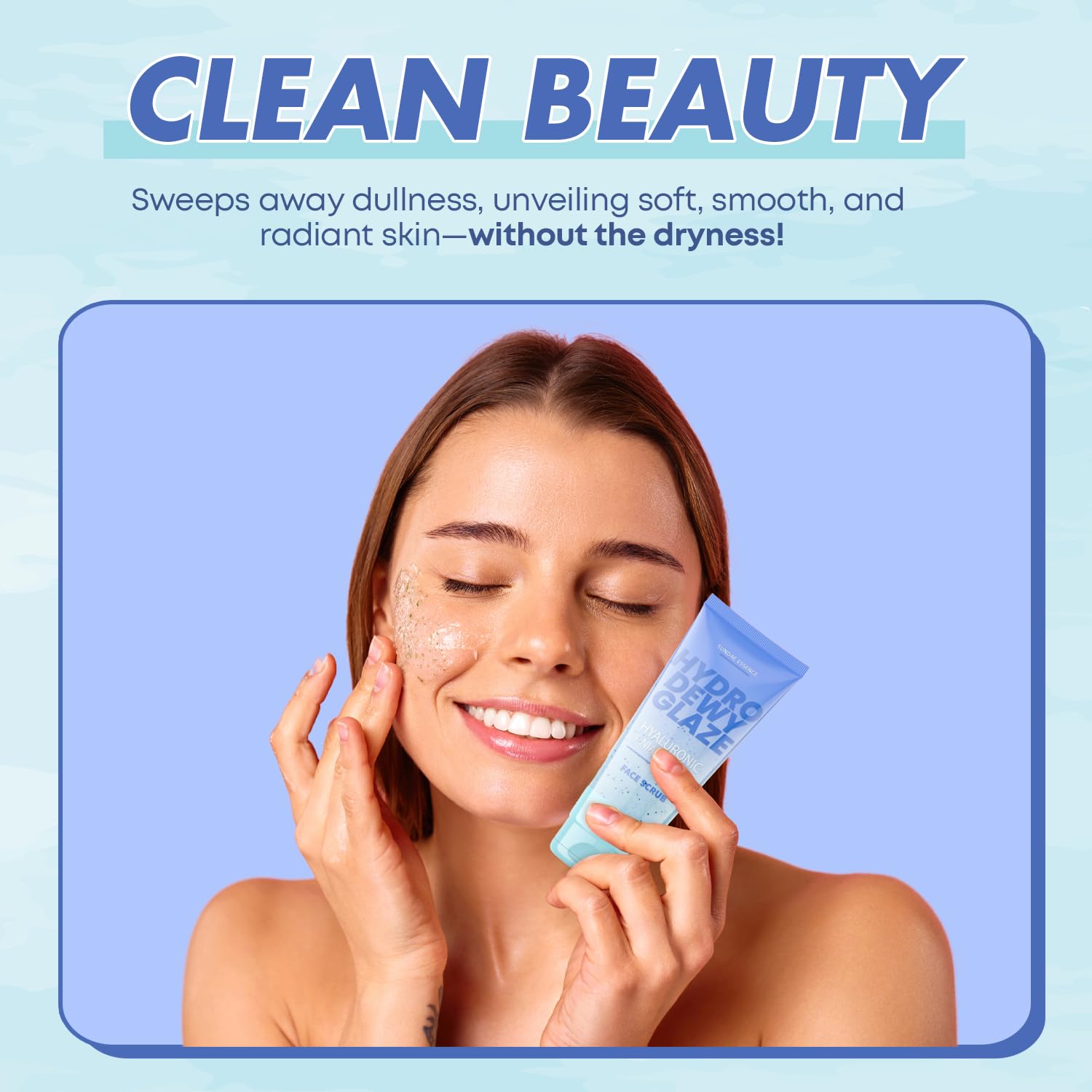 Sunday Essence Hyaluronic Acid & Niacinamide Face Scrub – Gentle Exfoliation & Hydration