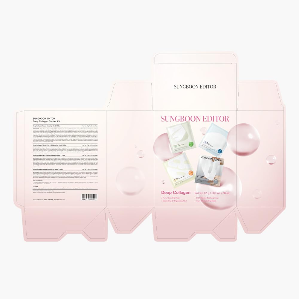 SUNGBOON EDITOR Deep Collagen STARTER KIT — Real Collagen 2,160,000ppb, Glass Skin & Hydration