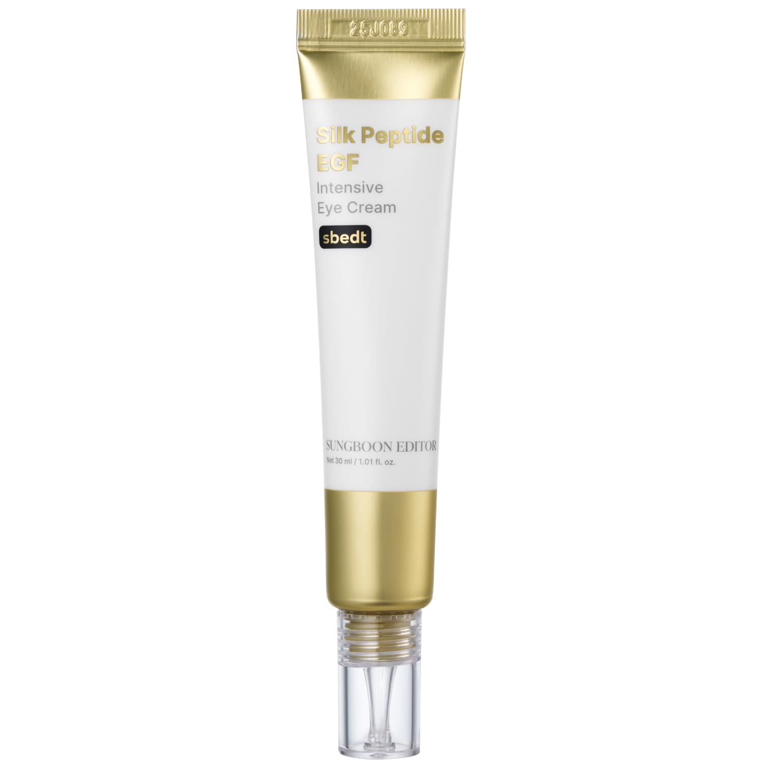 SUNGBOON EDITOR Silk Peptides EGF Intensive Eye Cream with Copper Peptides — Puffiness & Fine Lines, Hydration | Korean Skincare 1.01 oz