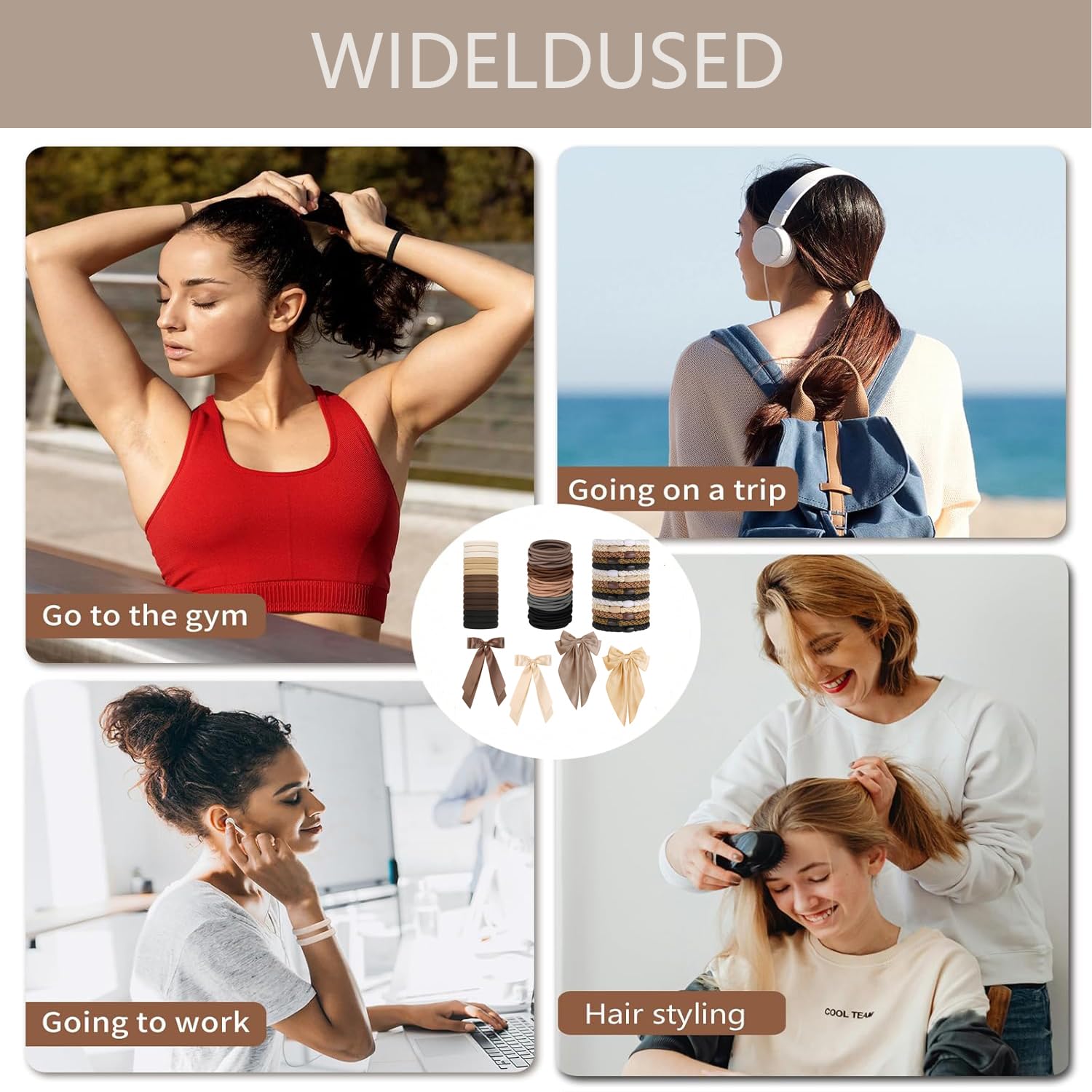 Suniya Hair Ties & Clips Set – 5 Styles, No Damage & Pain-Free Hold