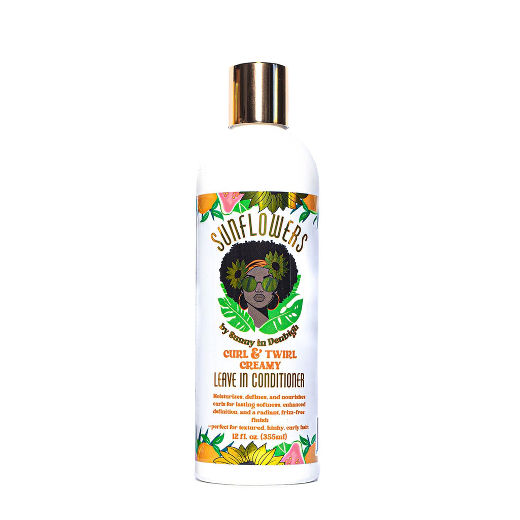 Sunny in Denbigh Sunflowers Curl & Twirl Leave-In Conditioner | Detangle, Define, Moisturize