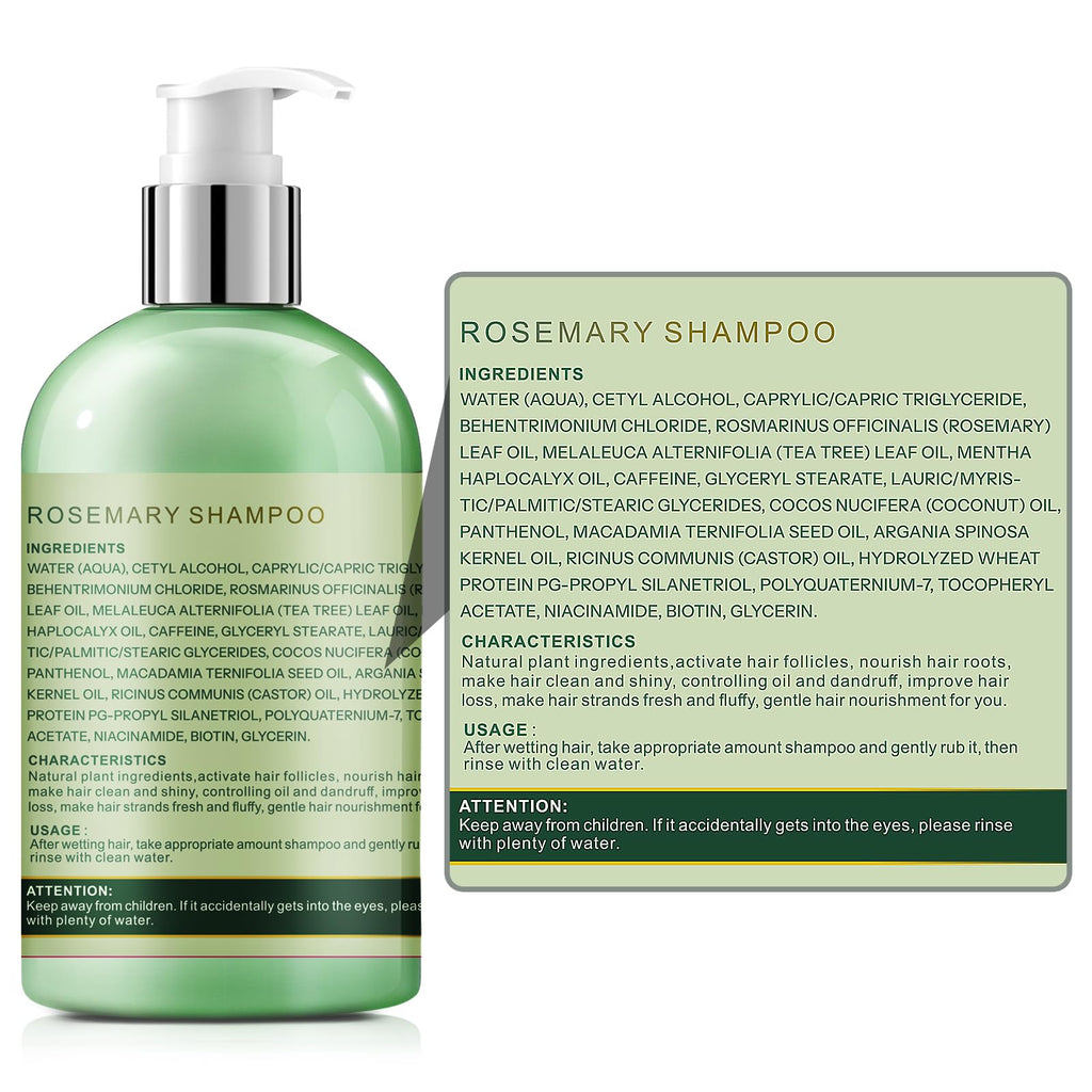 Sunspeak Rosemary Shampoo for Hair Growth – Thickening & Regrowth with Biotin & Tea Tree