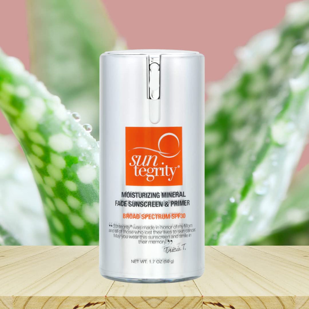 Suntegrity Moisturizing Mineral Face Sunscreen & Primer — 20% Zinc Oxide, Vegan