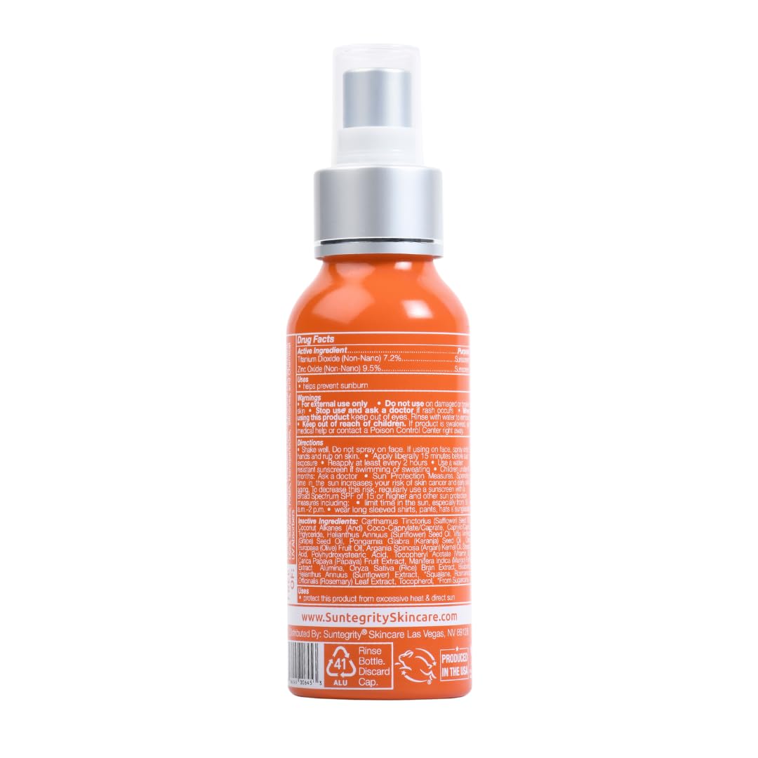 Suntegrity Milky Mineral Sun Serum Spray SPF 50 for Face & Body | 3.4oz