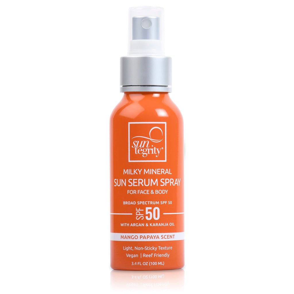 Suntegrity Milky Mineral Sun Serum Spray SPF 50 for Face & Body | 3.4oz