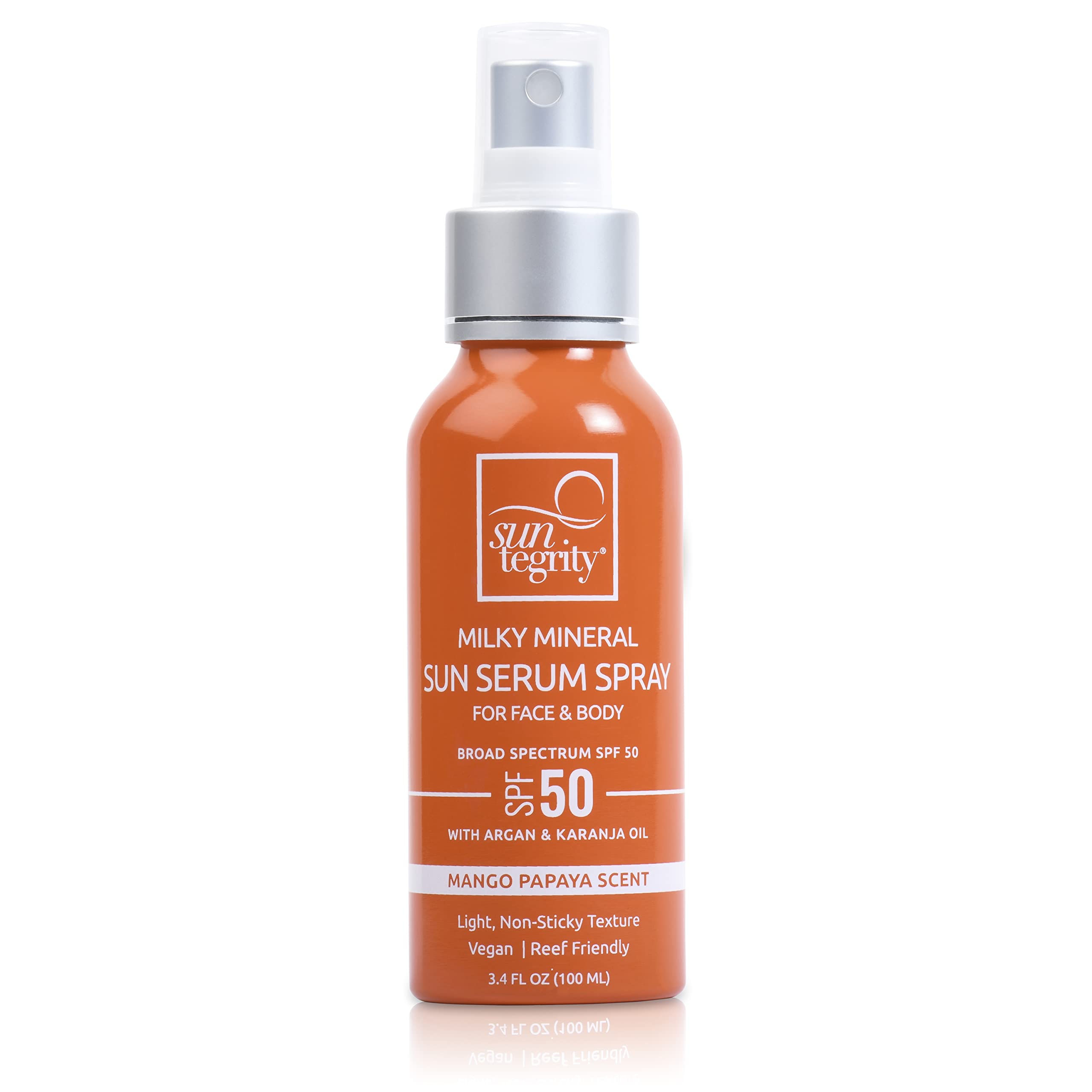 Suntegrity Milky Mineral Sun Serum Spray SPF 50 for Face & Body | 3.4oz