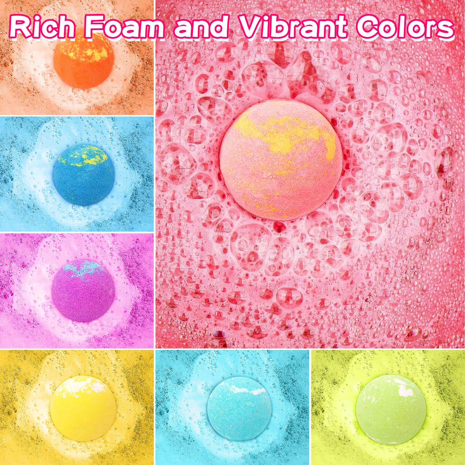 SUPERGFS Princess Inside Bath Bombs for Kids – Organic Colorful Bubbles with Jewelry Surprise