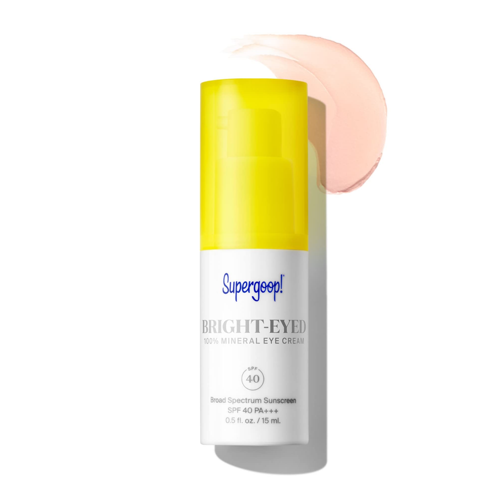 Supergoop! Bright-Eyed Mineral Eye Cream SPF 40 PA+++ — Hydrating & Illuminating Under-Eye Care