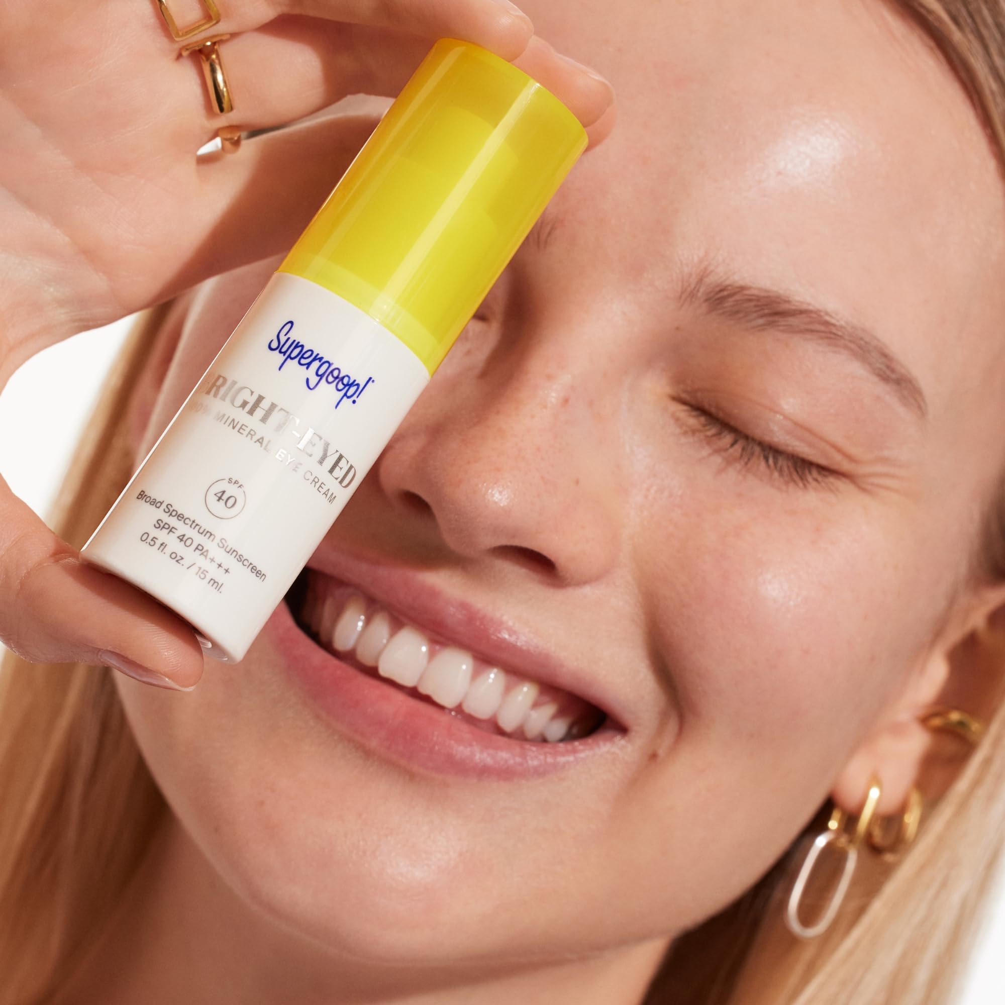 Supergoop! Bright-Eyed Mineral Eye Cream SPF 40 PA+++ — Hydrating & Illuminating Under-Eye Care