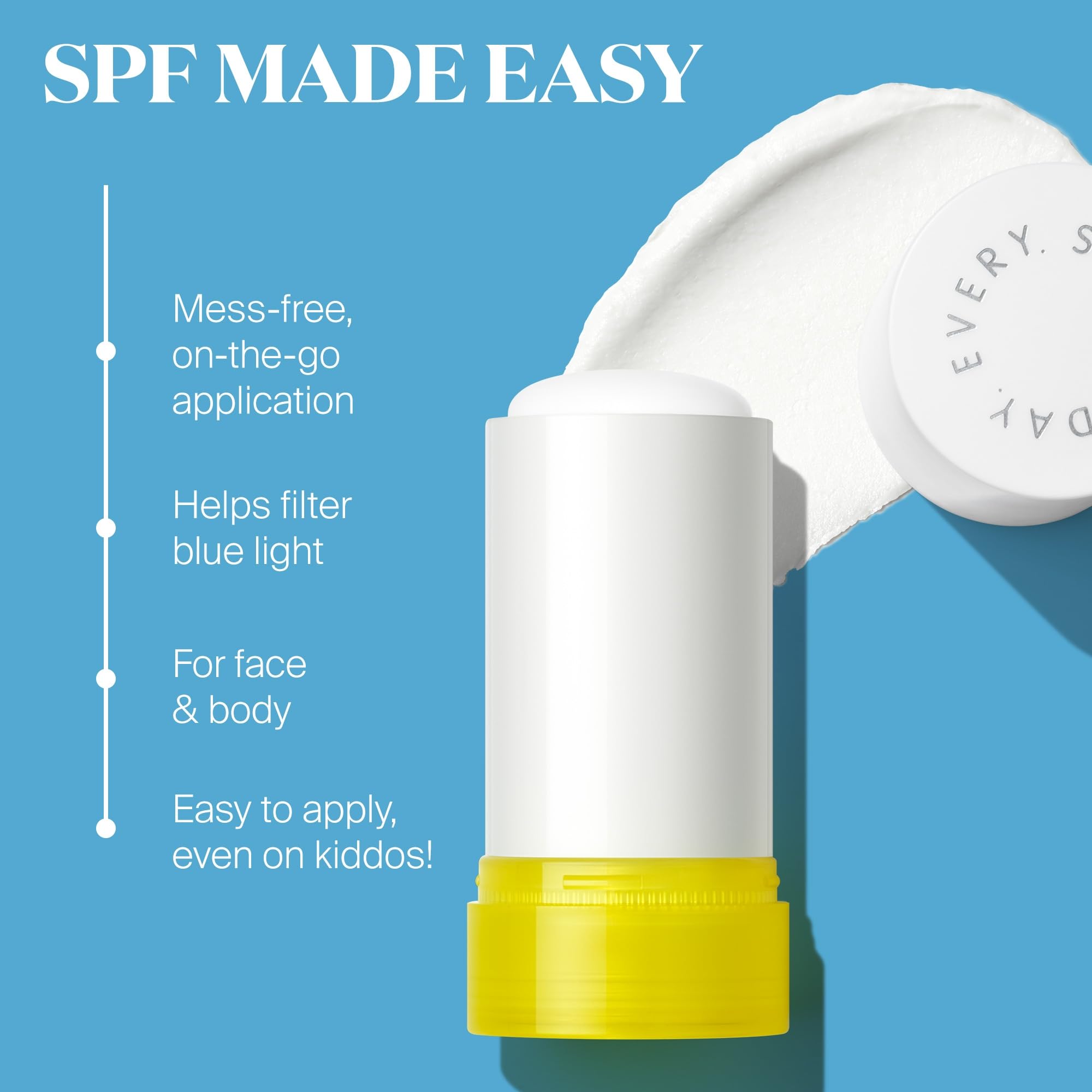Supergoop! Mineral Sheer Stick SPF 30 — Mineral Sunscreen for Face & Body, Broad Spectrum, Natural Finish