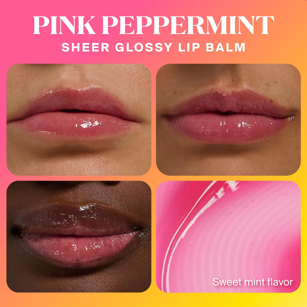 Supergoop! Glow Gloss SPF 40 Lip Balm — Pink Peppermint, High-Shine Tint