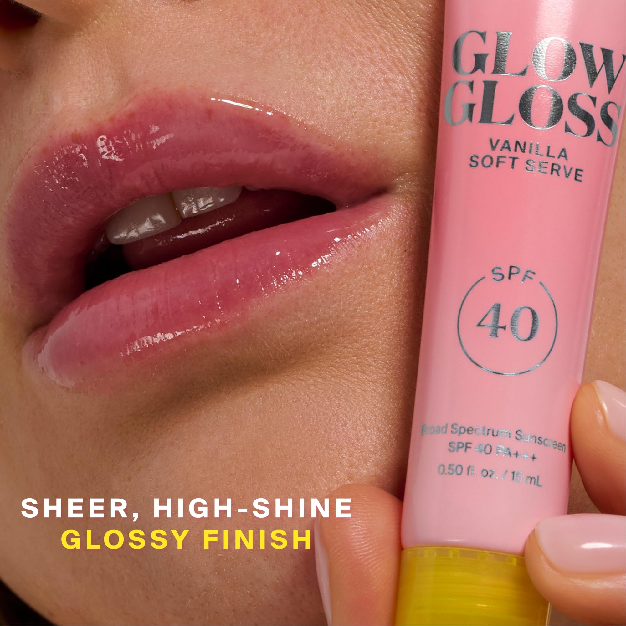 Supergoop! Glow Gloss SPF 40 Lip Balm | Vanilla Soft Serve & Sweet Cream, 2 Pack