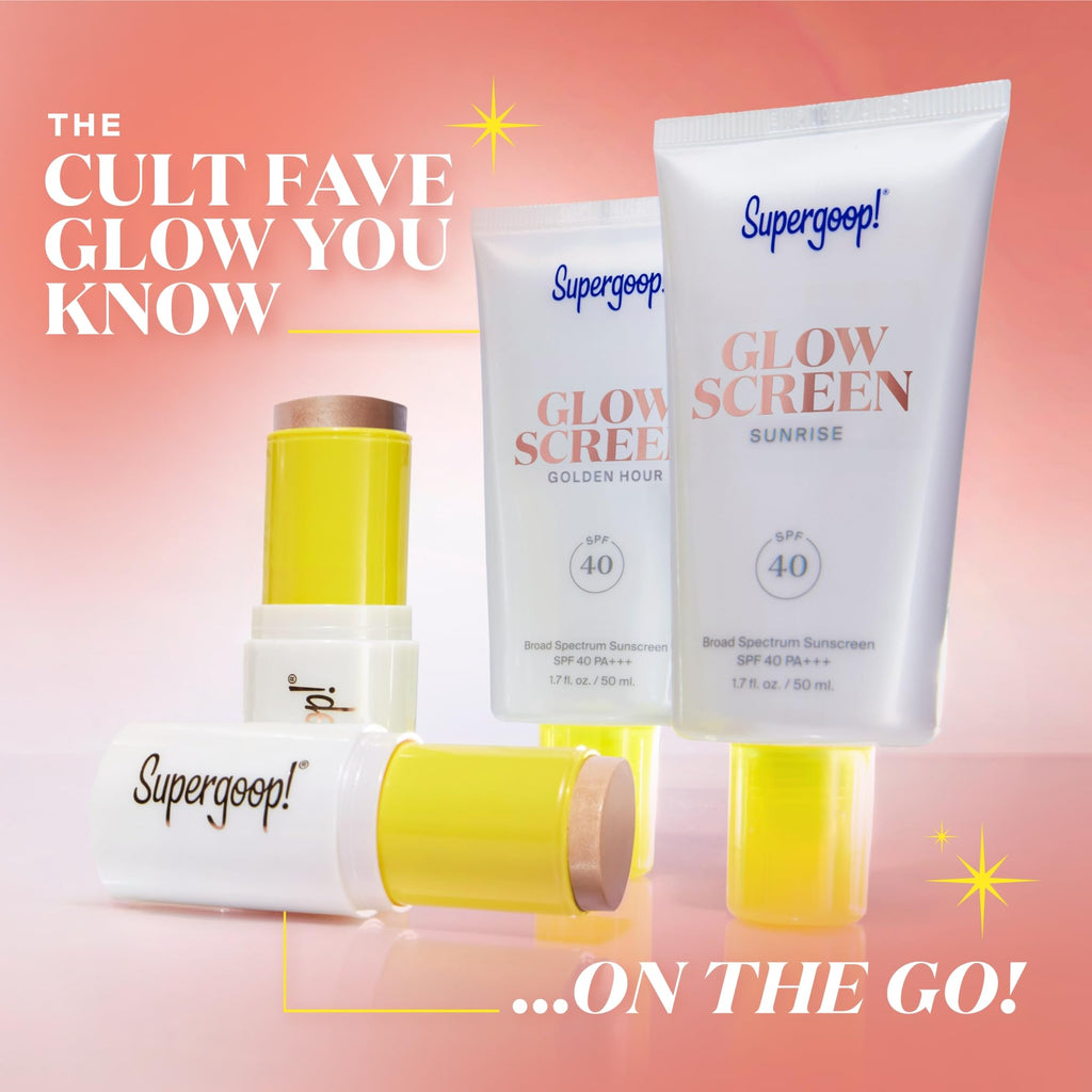 Supergoop! Glowscreen Sunlighter Glow & Protect Stick SPF 45 – Sunrise