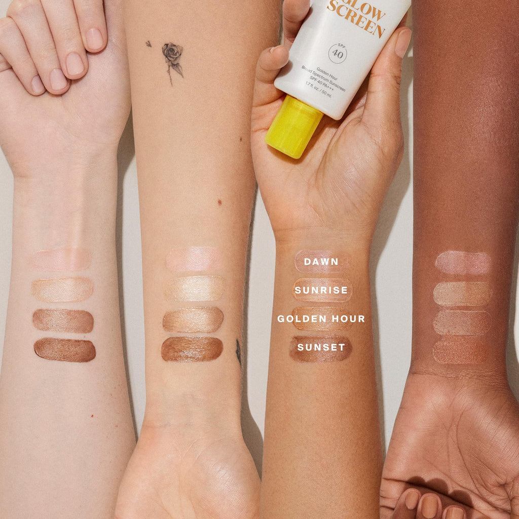 Supergoop! Glowscreen SPF 40 Sunset — Deep Bronze Glow, 1.7 fl oz | Hydrating Glow Primer & Tinted Sunscreen