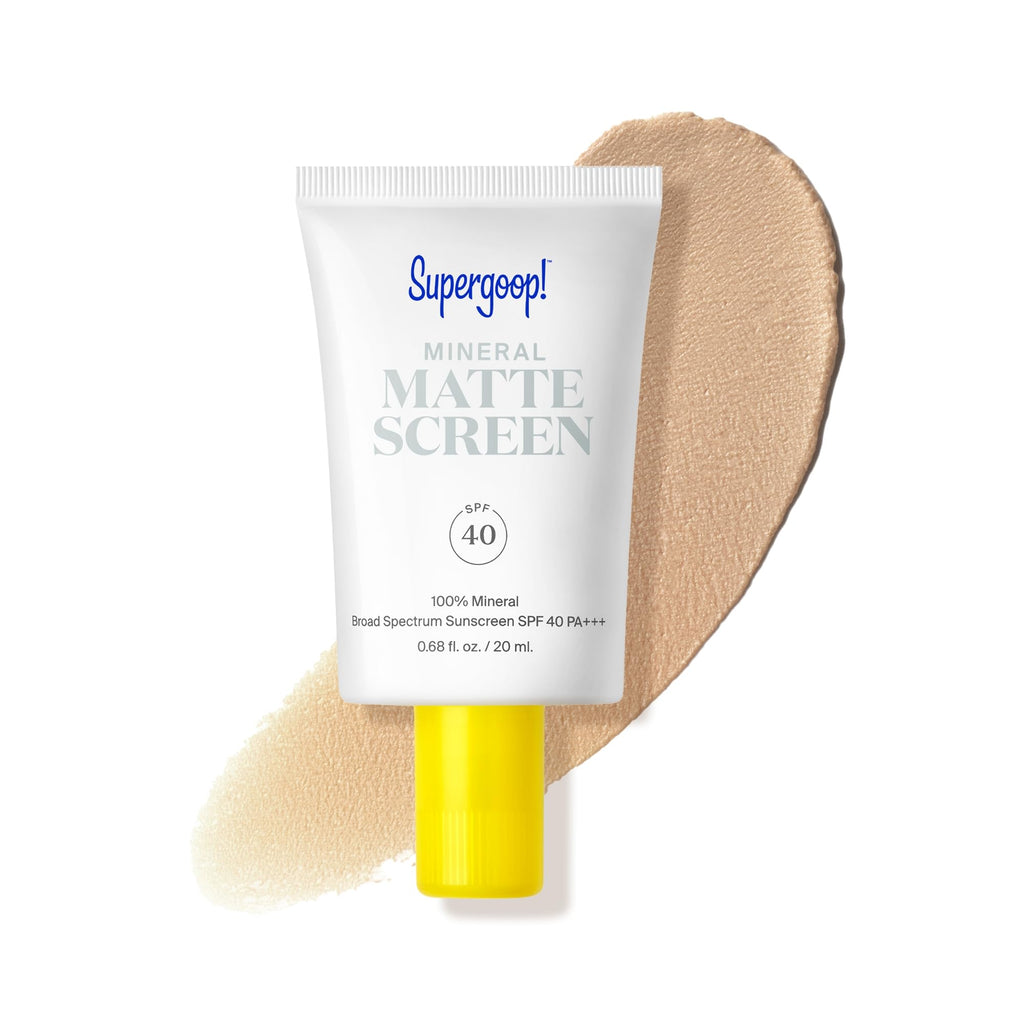 Supergoop! Mineral Mattescreen SPF 40 – Oil-Free Matte Sunscreen (20 mL)