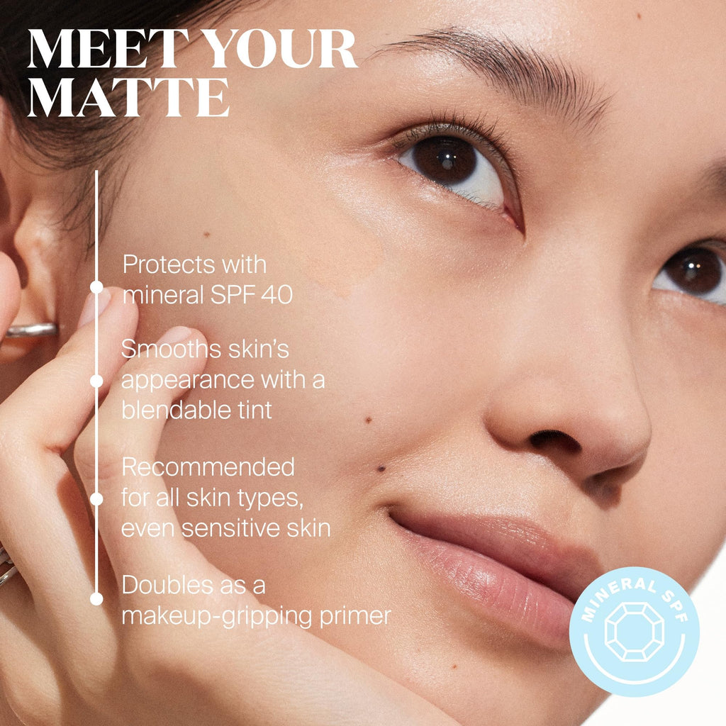 Supergoop! Mineral Mattescreen SPF 40 – Oil-Free Matte Sunscreen (20 mL)