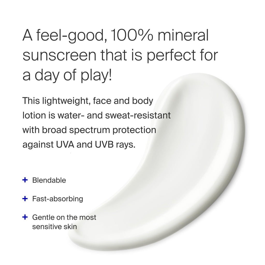 Supergoop! PLAY Mineral Lotion SPF 30 – 1 fl oz Lightweight, Water-Resistant Sunscreen