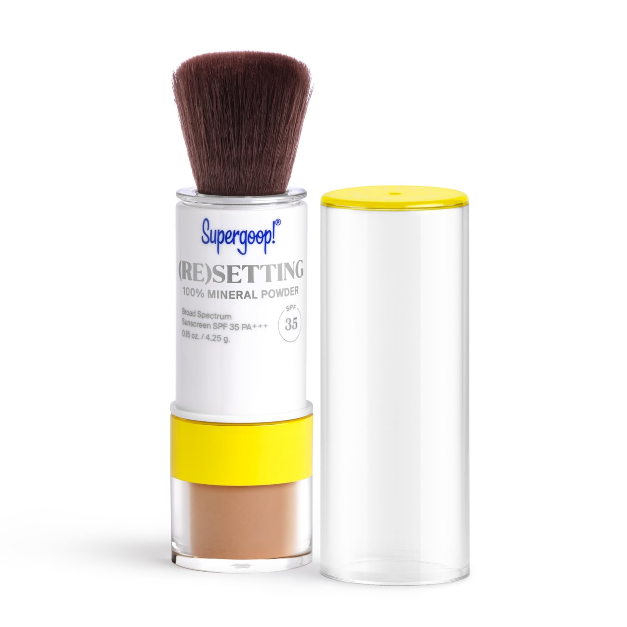 Supergoop! (Re)setting Mineral Powder Deep — SPF 35 PA+++, Ceramides & Coated Silica Spheres