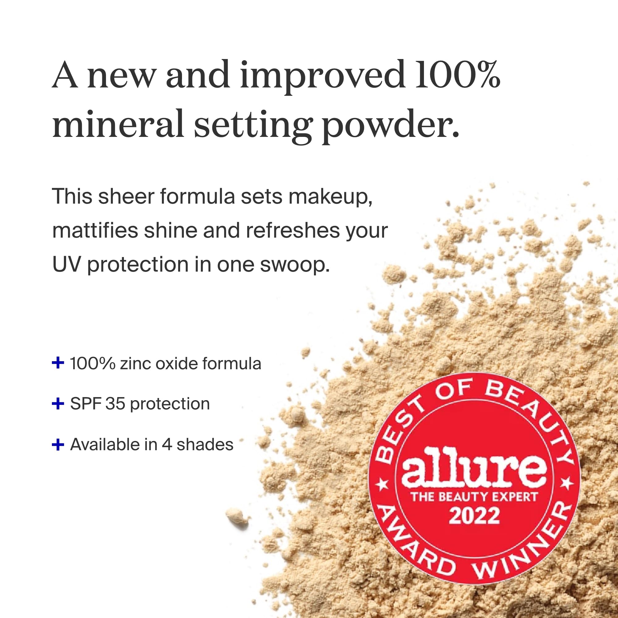 Supergoop! (Re)setting Mineral Powder SPF 35 PA+++ – Light, 0.15 oz