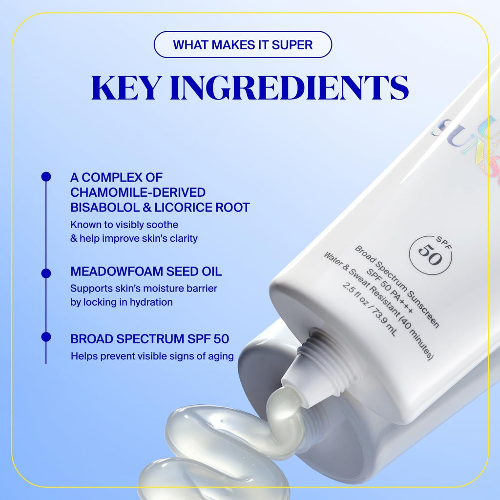 Supergoop! Unseen Sunscreen SPF 50 – Clear, Weightless Primer + Broad Spectrum – 2 Pack (2.5 fl oz)