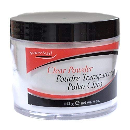 SuperNail Nail Powder Clear – 4 oz | Strong Adhesion, High Hardness, No Crystallization | Made in USA