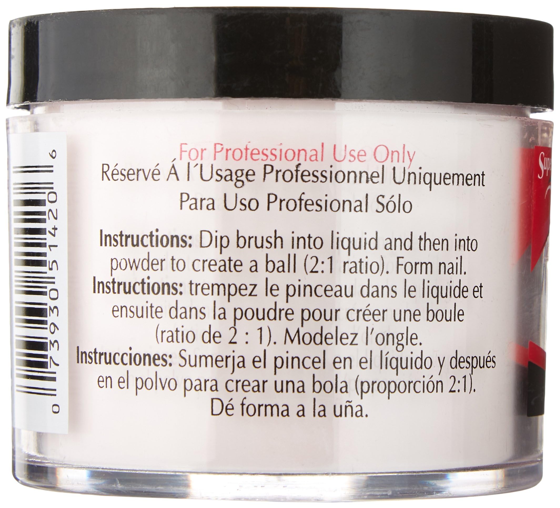 SuperNail Nail Powder Pink – 4 oz | Salon-Approved Color