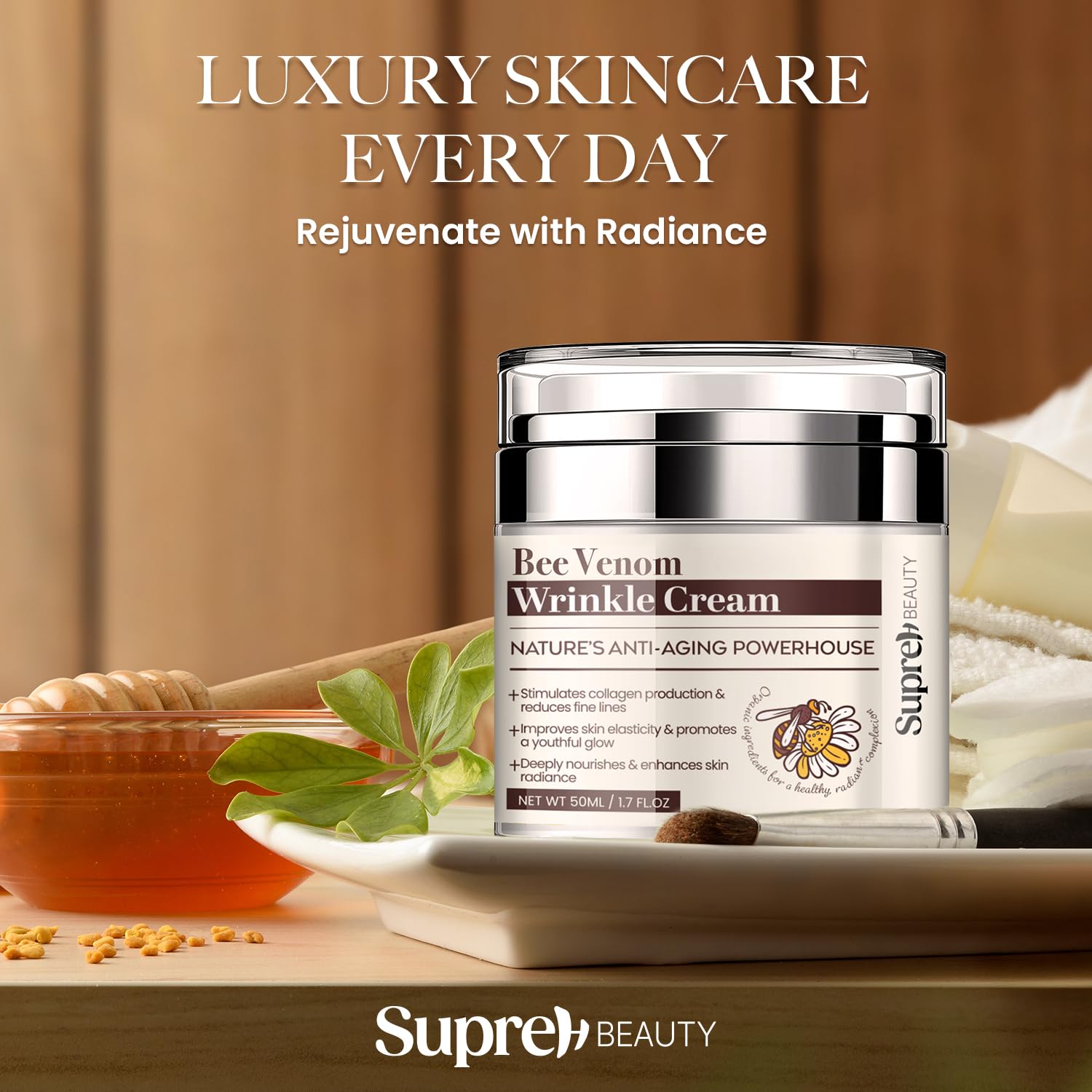 SupreH Bee Venom Cream Wrinkle Filler – Instant Lift & Eye Tightener, 50 ml