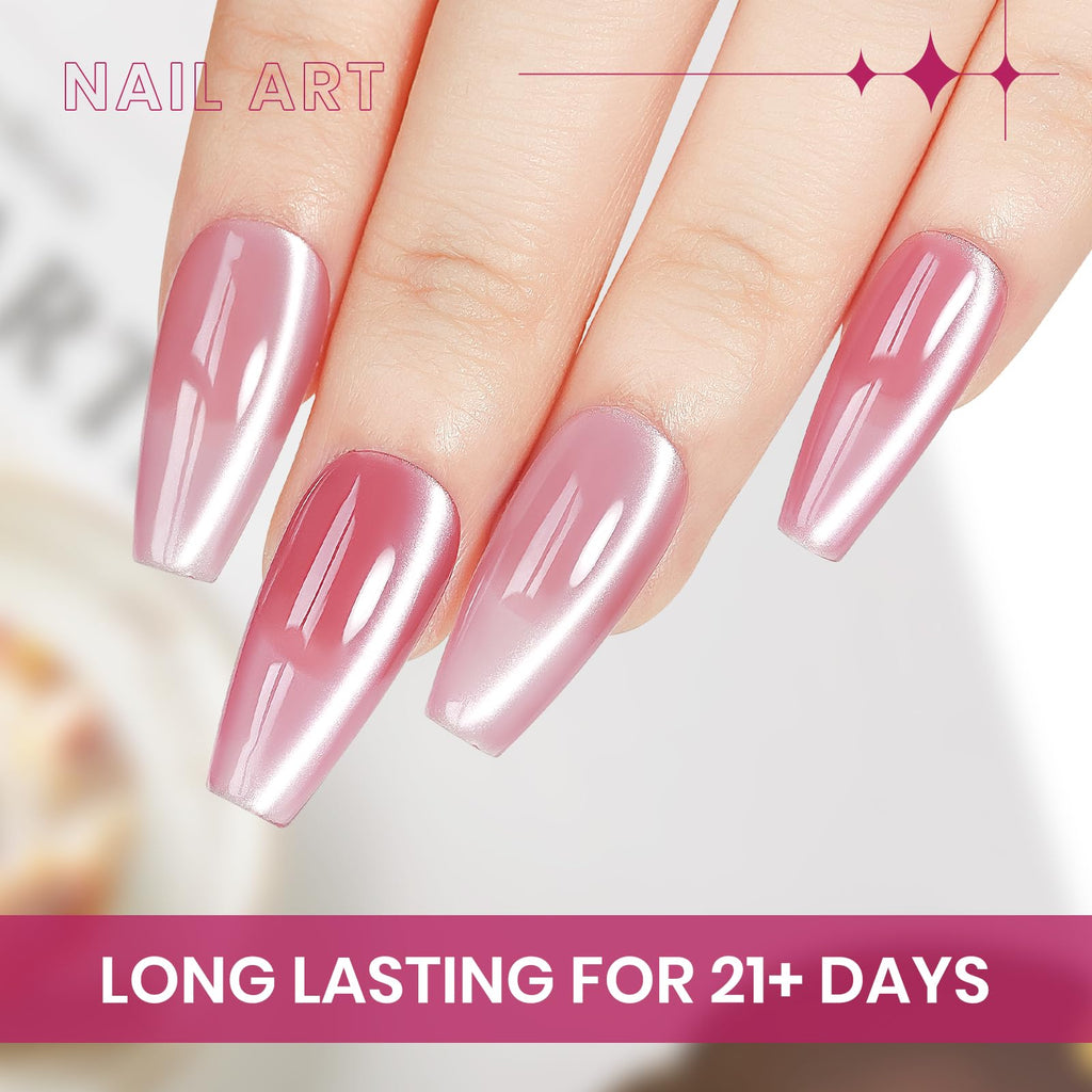 SUPWEE 12 Colors Magnetic Cat Eye Gel Polish Moonlight – Soak Off UV Nail Kit