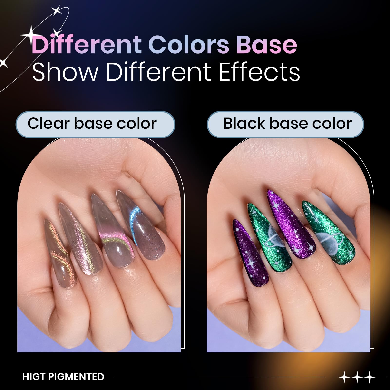 SUPWEE 9D Cat Eye Gel Nail Polish Set with Magnet – 12 Magnetic Colors for Cat Eye Nail Art