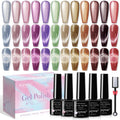 SUPWEE Magnetic Gel Nail Polish - 12 Moonlight Cat Eye Colors with Magnetic Stick