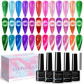 SUPWEE Neon Cat Eye Gel Polish Set with Magnetic Stick – 12 Neon UV Gels