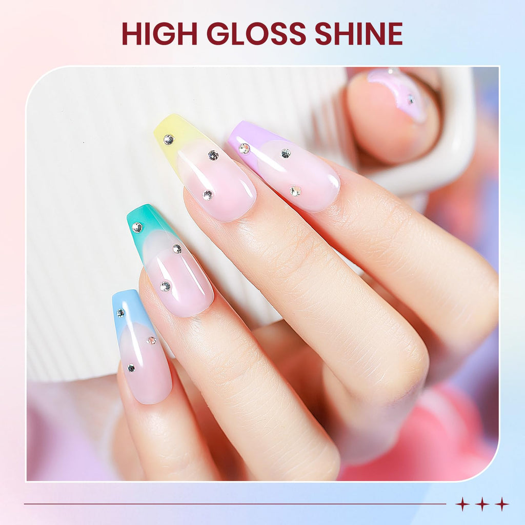 SUPWEE Pastel Nail Polish Set – Quick-Dry Macaron Shades (Pink, Yellow, Purple, Blue, Green)