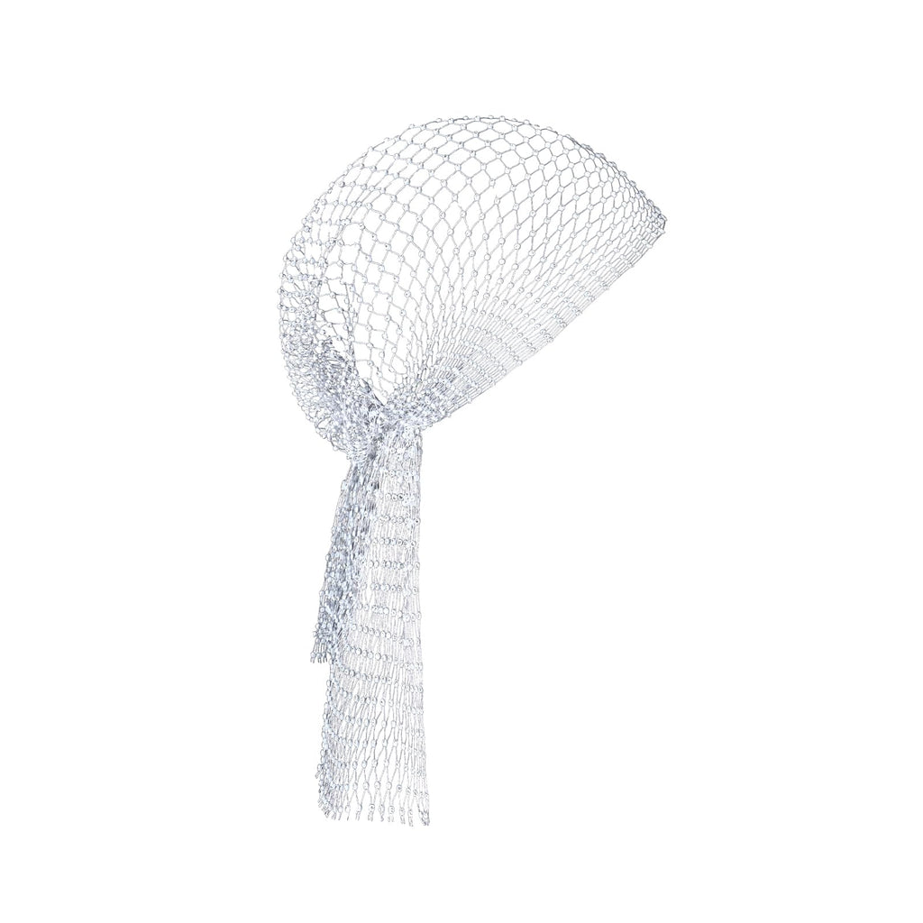 Surblue Rhinestone Mesh Headband – Sparkly Crystal Head Wrap for Nightclubs & Raves