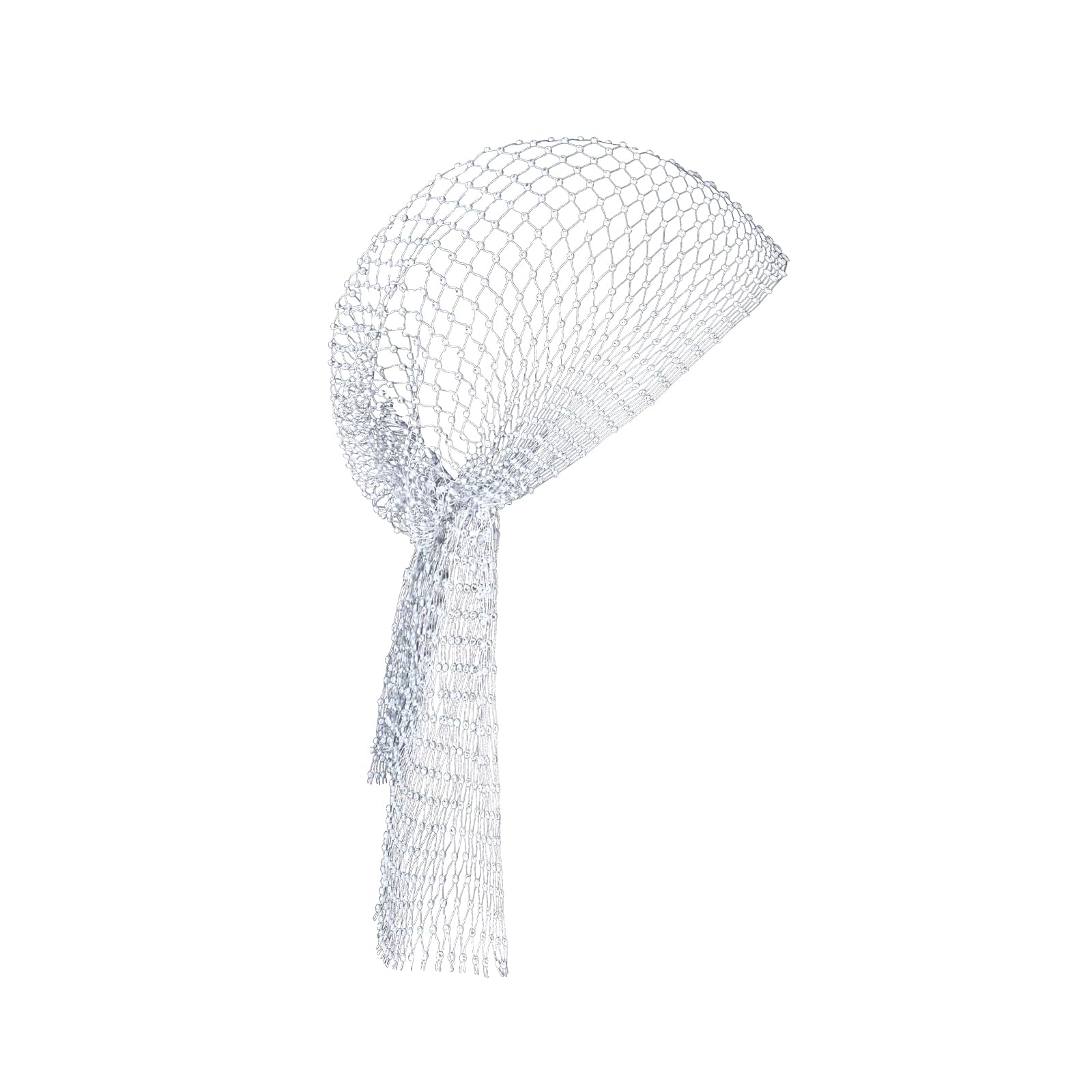 Surblue Rhinestone Mesh Headband – Sparkly Crystal Head Wrap for Nightclubs & Raves