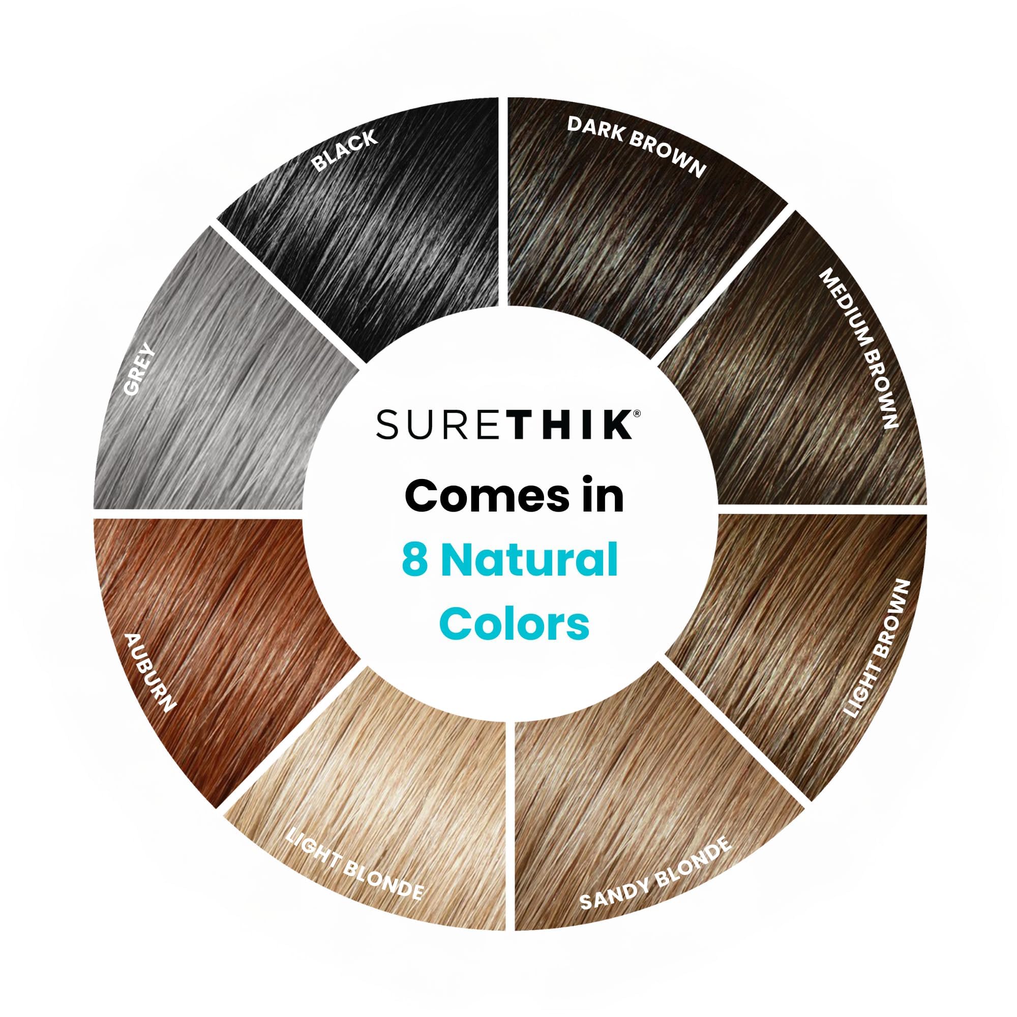 SURETHIK Light Blonde Hair Fibers – Instantly Fuller Look for Thinning Hair (30g)