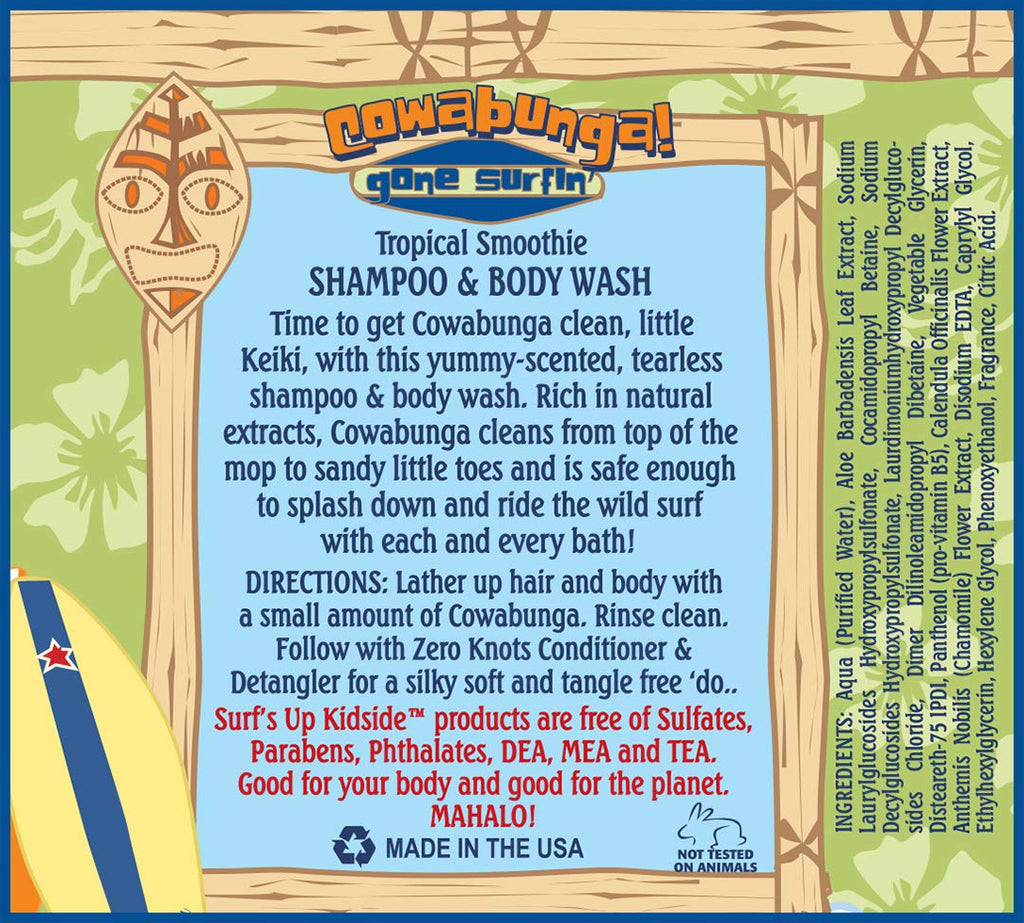 Surf's Up Kidside Tropical Smoothie Tearless Shampoo & Body Wash – 12 fl oz