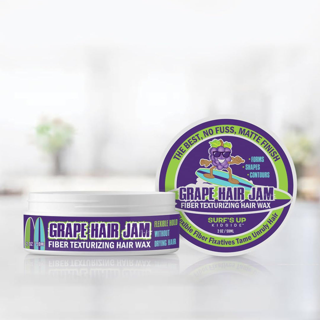 Surf’s Up Grape Hair Jam – Matte Finish Texturizing Wax (2 oz) | Surf’s Up Kidside