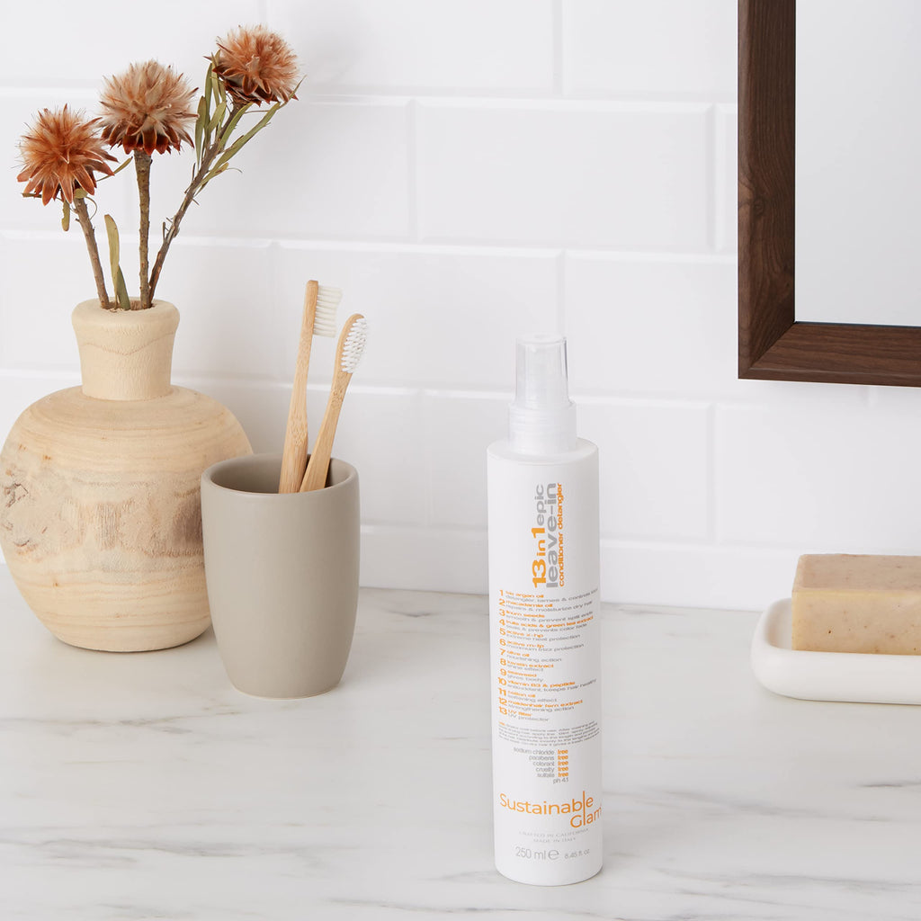 Sustainable Glam 13in1 Epic Leave-In Detangler Spray – Keratin, Argan & Macadamia Oil
