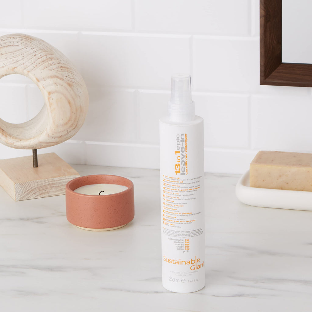 Sustainable Glam 13in1 Epic Leave-In Detangler Spray – Keratin, Argan & Macadamia Oil