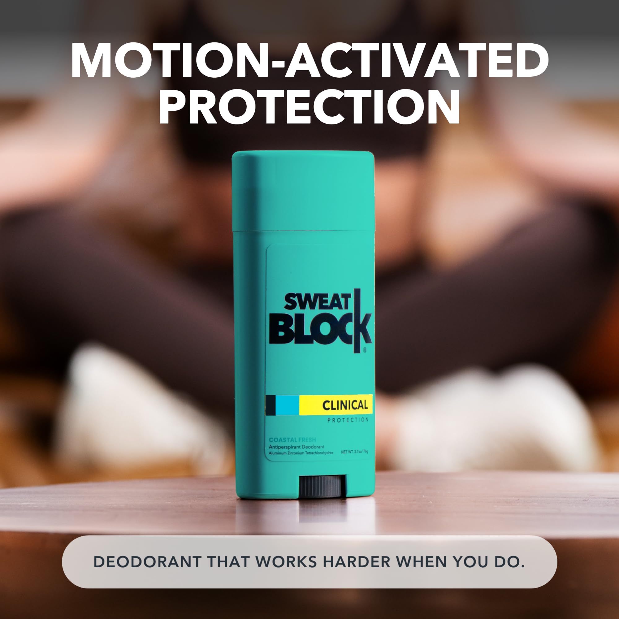 SweatBlock Deodorant Antiperspirant for Women & Men – 48 Hour Sweat & Odor Protection – Coastal Fresh
