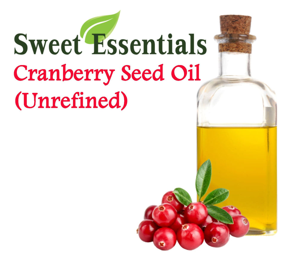 Sweet Essentials Organic Virgin Cranberry Seed Oil – Cold-Pressed, 2 oz Glass