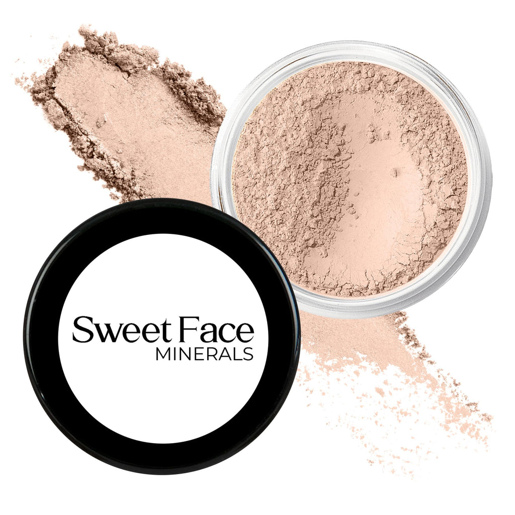 Sweet Face Minerals Light Foundation – Matte Finish Mineral Powder SPF 30 (20g Mid Jar)