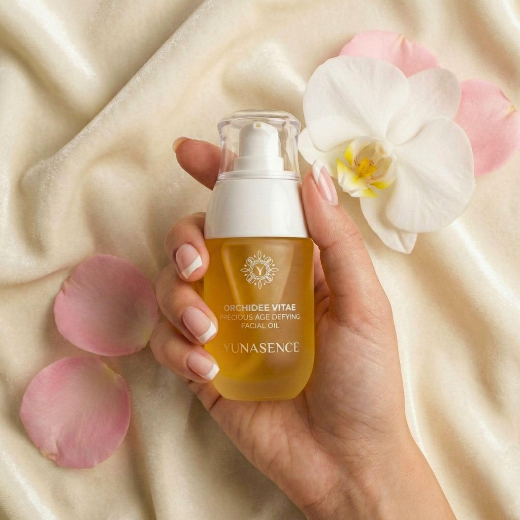Sweetsation Therapy YUNASENCE ORCHIDEE VITAE Organic Anti-Aging Face Oil Serum – Orchid Flower, Rose Absolute, Argan