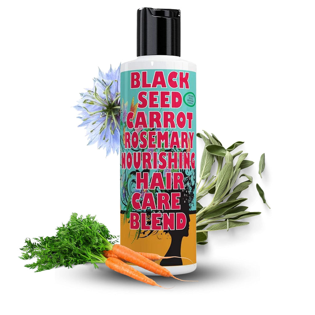 SWEET SUNNAH Black Seed Hair Growth Oil – Carrot & Rosemary, 5 oz