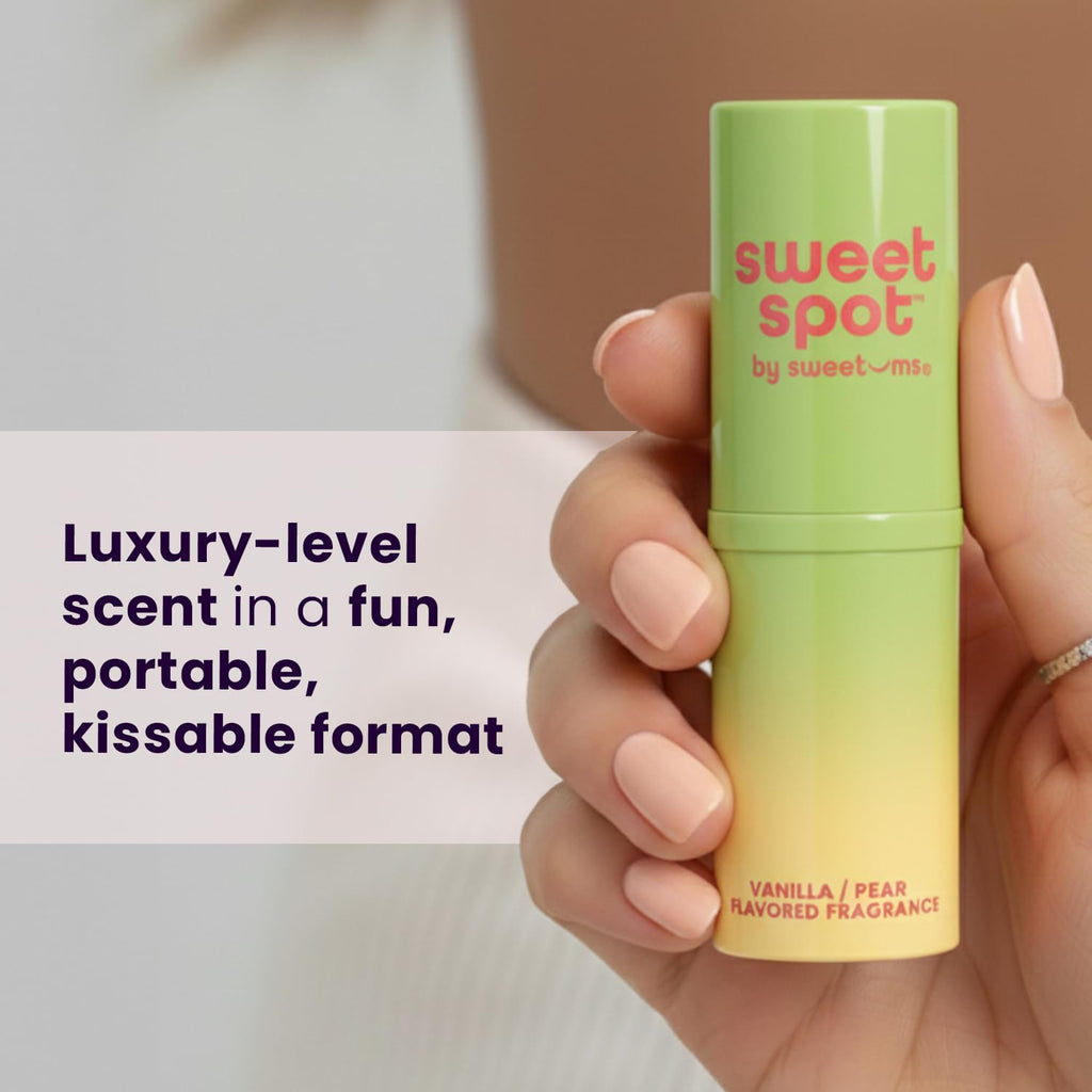 SweetSpot Vanilla Pear Solid Perfume Stick | Travel Fragrance by Sweetums